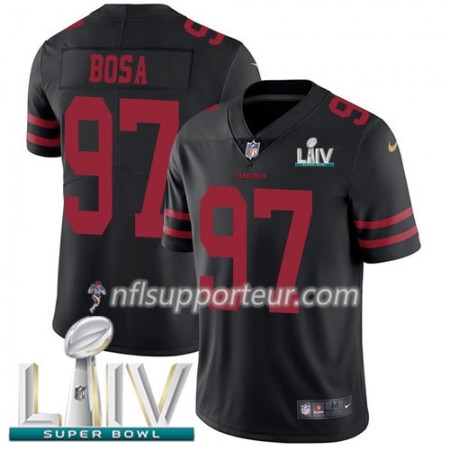 Maillot Homme San Francisco 49ers Nick Bosa 97 Nike Noir 2020 Super Bowl LIV